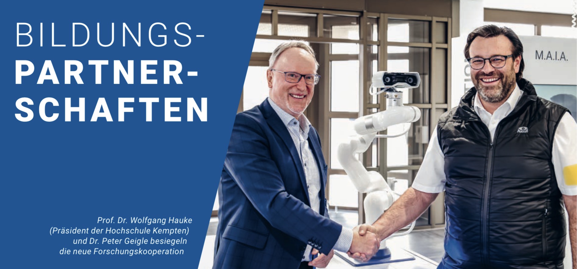 Forschungspartnerschaft: MAHA investiert 1 Million Euro in den Innovationsstandort Allgäu